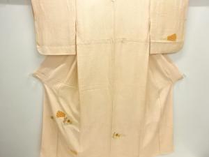 扇に花唐草模様刺繍訪問着